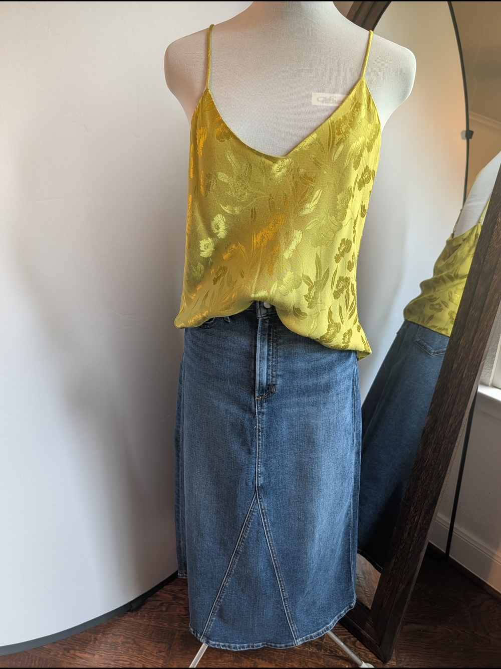 Joe's Jeans The Tulie Midi Denim Skirt